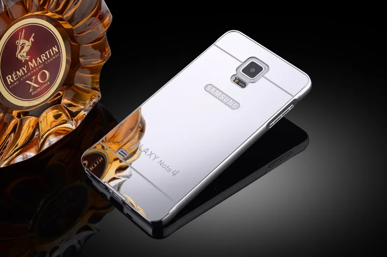 Новый Зеркальный Алюминиевый чехол для Samsung Galaxy Note 4 Note4 N9100 металлическая рамка