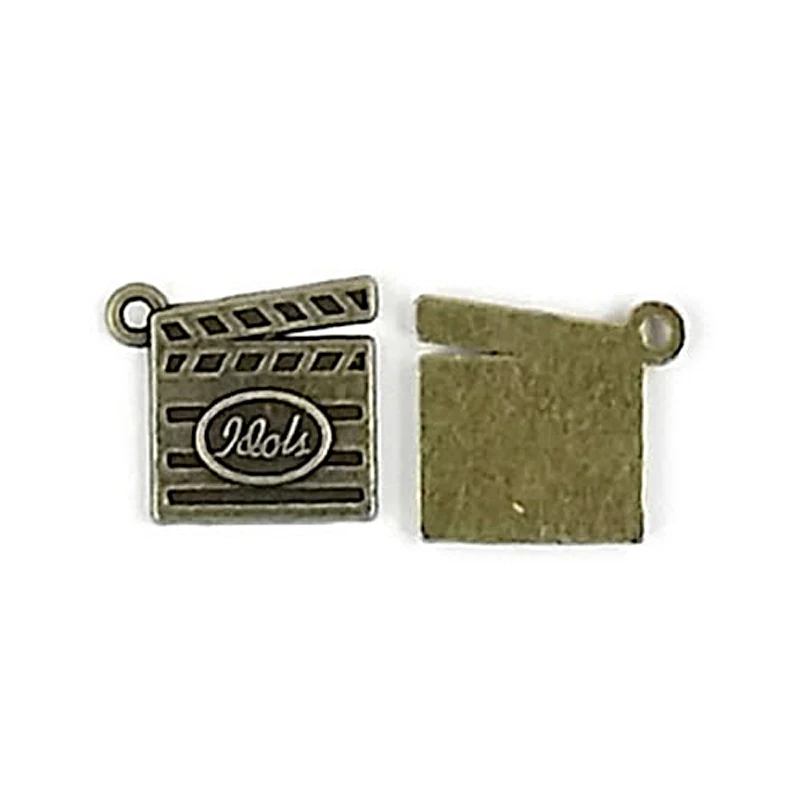 (28372)100g about 35PCS 17x15MM Antique Bronze Zinc Alloy Movie Action Board Charms Pendants Diy Jewelry Findings Accessories - купить по