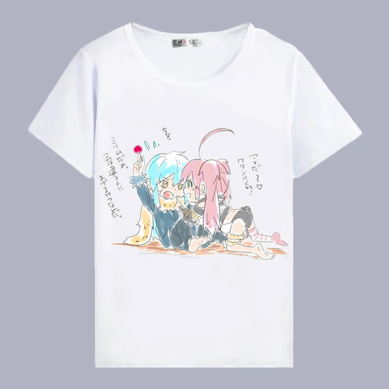 18 Футболка для косплея «That Time I Got Reincarnated as a Slime», летняя футболка в стиле аниме «Rimuru Tempest», Женская/Мужская футболка, костюм для косплея - Цвет: 18