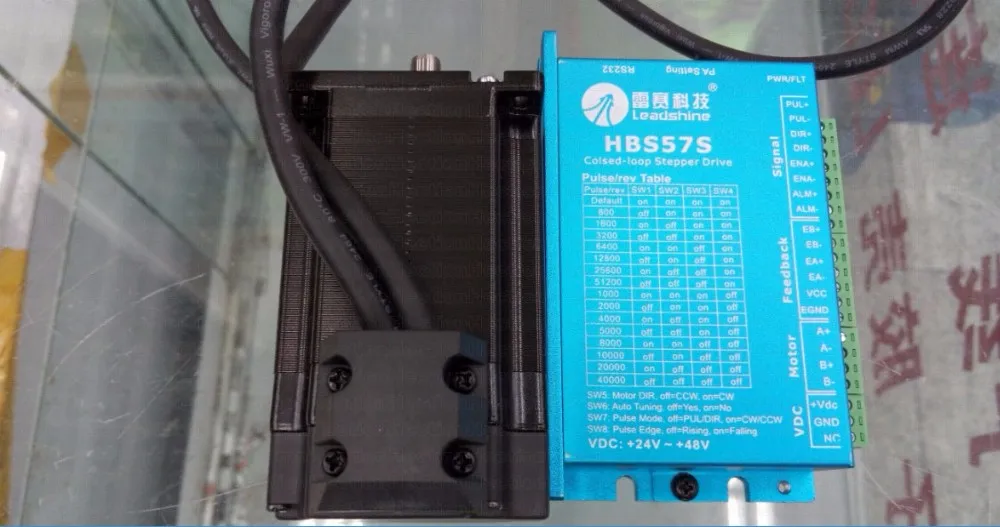 Leadshine двухфазный сервомотор системный драйвер HBS57S простой Серводвигатель 57HBM20-1000 набор 2-х фазный мотор wit 1000 линии датчика