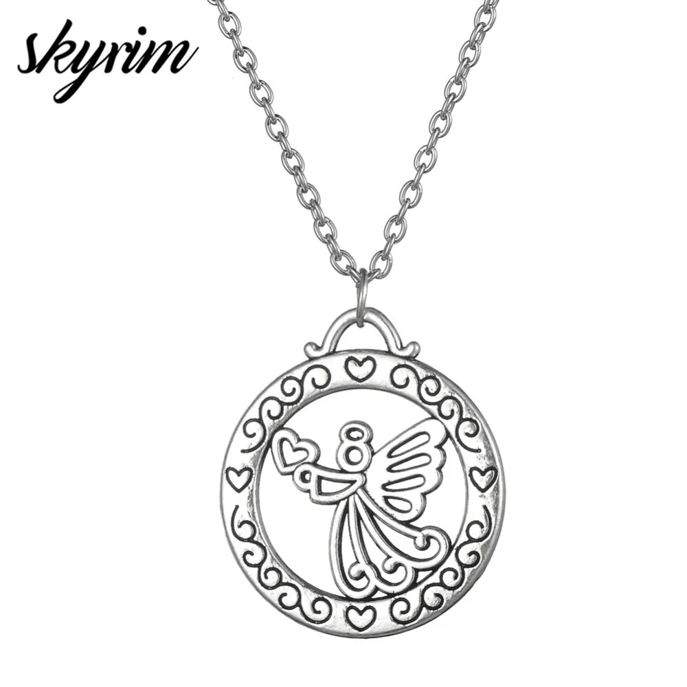 Ожерелье с подвеской из цинкового сплава изображением мамы и ангелов|angel fashion|chain