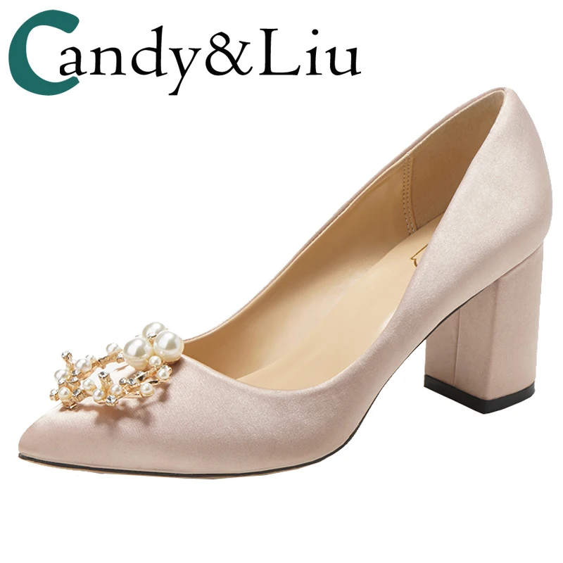 

Wedding shoes woman 2018 New pregnant Bride shoes Princess Crystal Wedding High heels High heel single Shoe woman