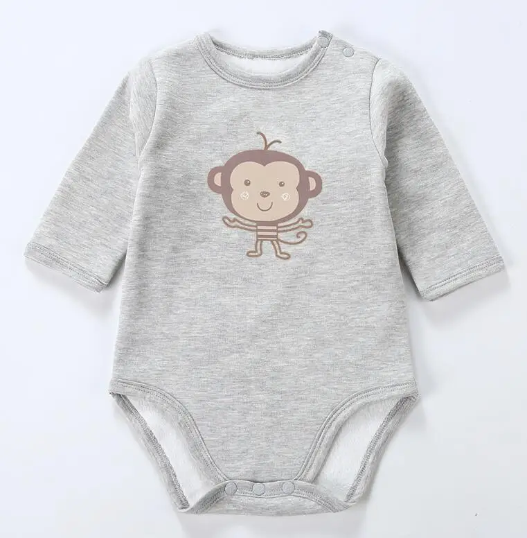 grey monkey Детская одежда костюм с длинными рукавами комбинезон, Пижама для маленьких детей Одежда для мальчиков детская одежда для девочек на осень-зиму детская одежда - Цвет: grey monkey