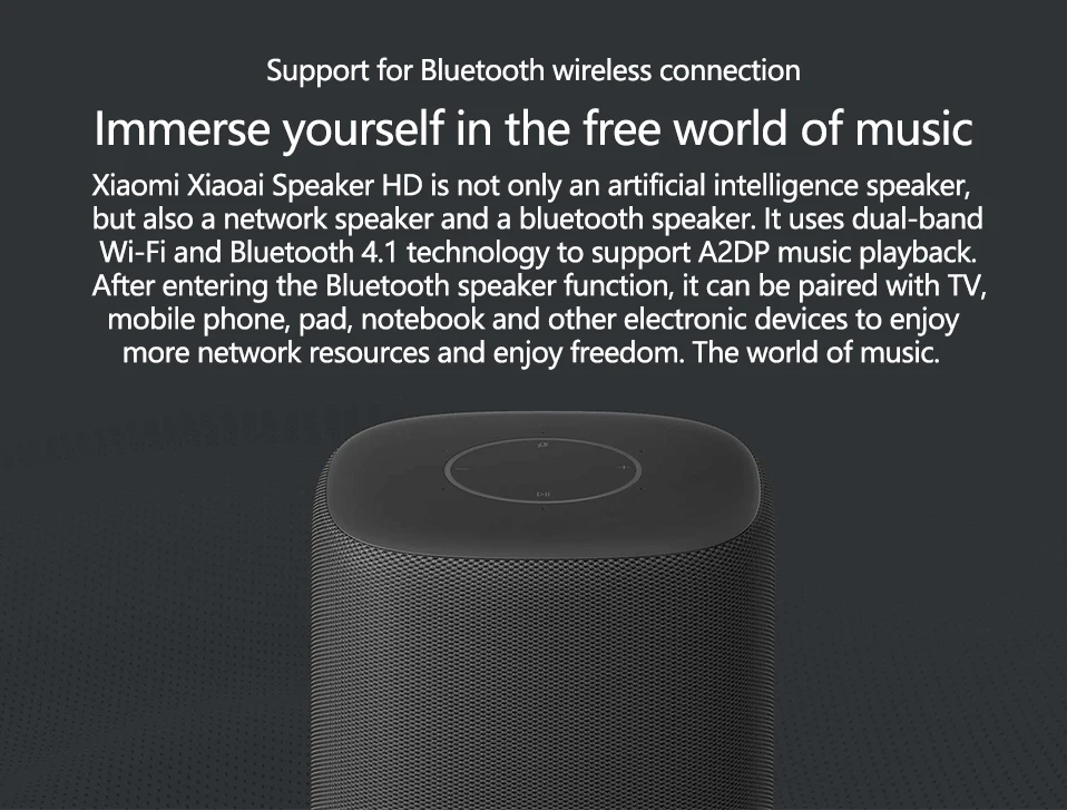 Лидер продаж Xiaomi Xiaoai динамик HD портативный Bluetooth 4,1 DSP динамический 2,4 ГГц беспроводной с микрофоном с приложением Mihome