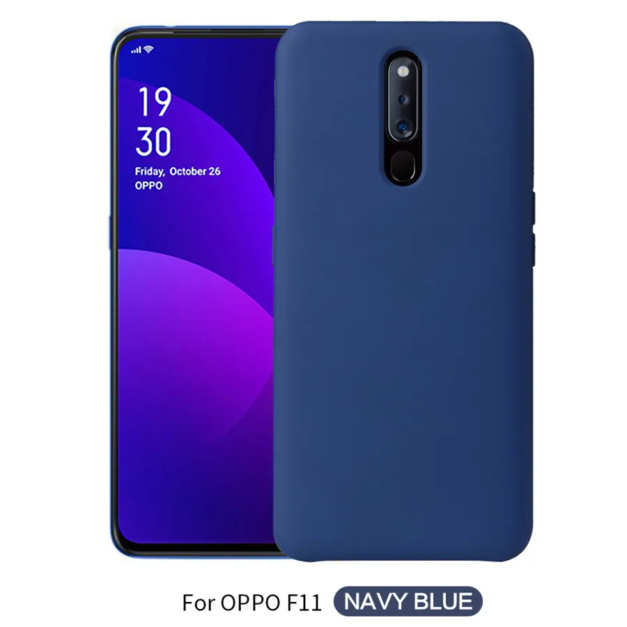 Для Oppo F11 чехол сплошной цвет мягкий силиконовый для телефона CPH1911 CPH1913