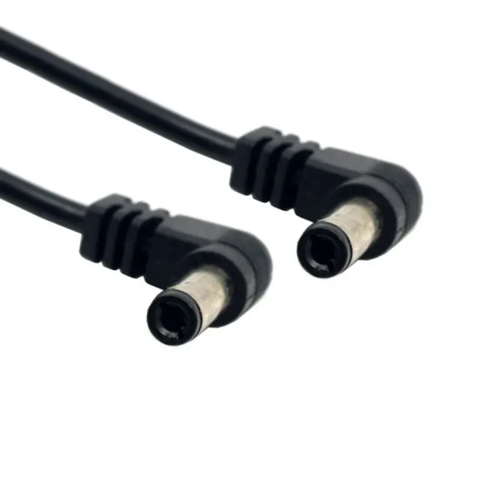 

Jimier Cablecc DC Power 5.5 x 2.1mm / 2.5mm Male to 5.5 2.1/2.5mm Male Plug Cable 90 Degree Right Angled 60cm