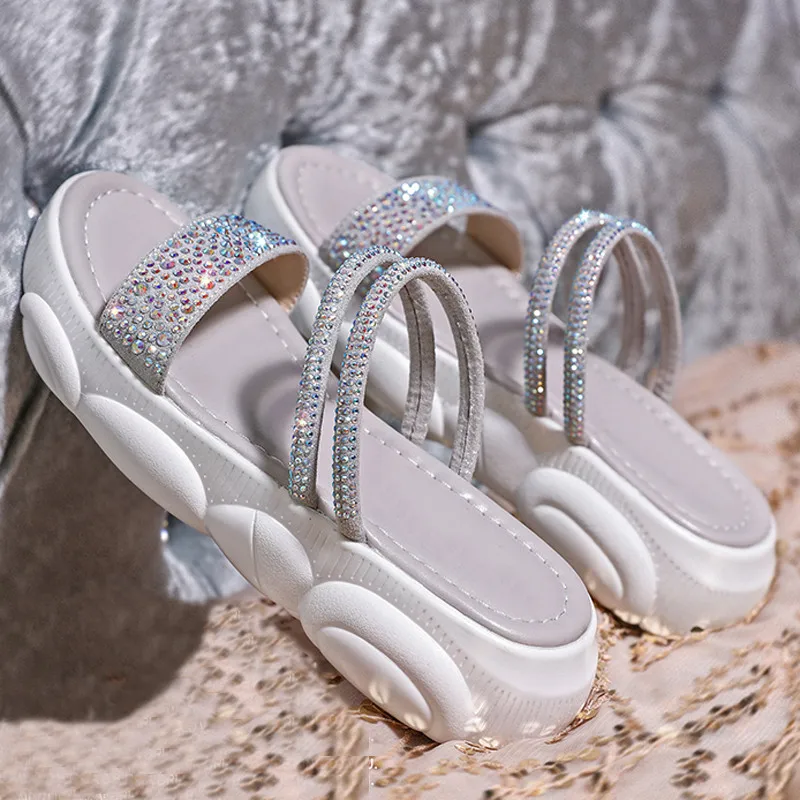 HEE GRAND/сандалии женская летняя обувь на танкетке с ремешками повседневные