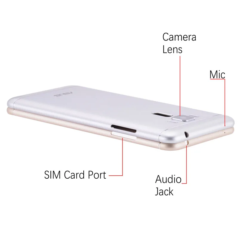 Задняя крышка для ASUS Zenfone 3 Laser ZC551KL на батареючасти золотой