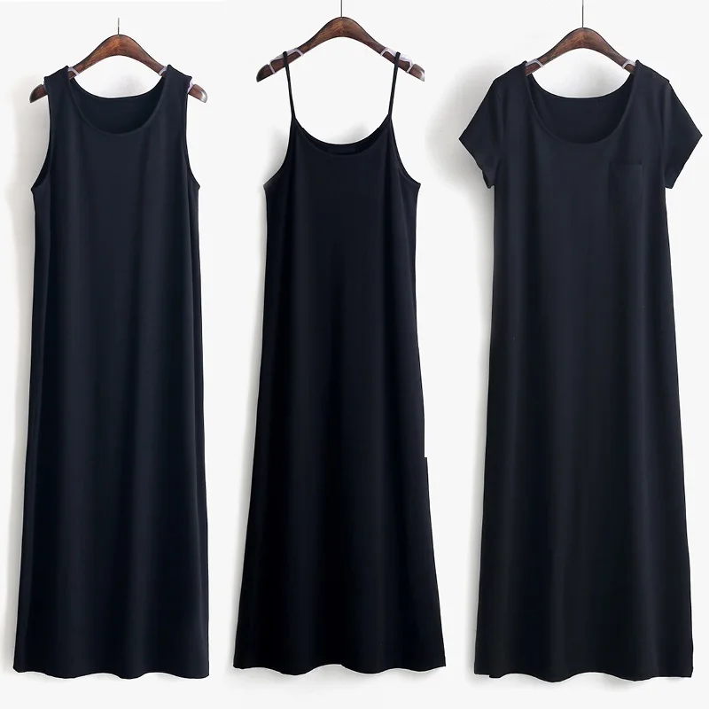 Асимметричное летнее женское платье 2017 Европейское ретро черное с коротким