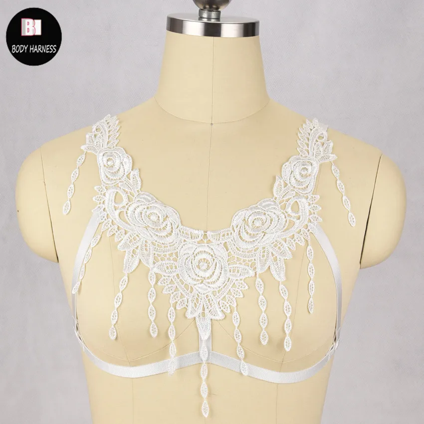 Бандажное нижнее белье с кисточками в стиле Харадзюку бюстгальтер готическом