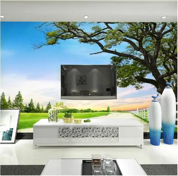 wall paper 3d decor large photo mural landscape for TV Backside Living Room custom any size waterproof | Обустройство дома
