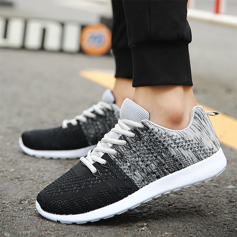 2018 New Men Fall Fly Net Surface Shoes Korean Version of Trend Men's Lightweight Breathable Sneakers Outdoor Loafers 5 | Обувь