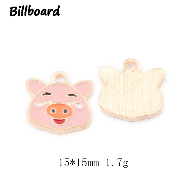 Charms for Jewelry Making Enamel Zinc Alloy Metal Trendy Animals Pig Pendant 10pcs/bag | Украшения и аксессуары