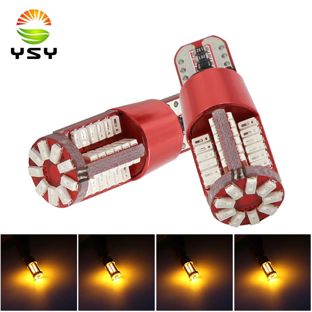 YSY 100x T10 57 SMD 3014 LED Canbus безошибочные автомобильные габаритные огни W5W WY5W 194 2825 57SMD с