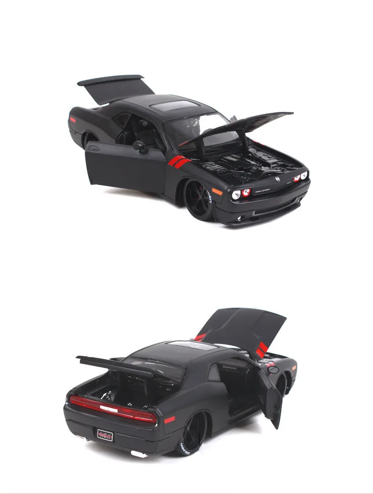 Моделирование 1:24 2008 Dodge Challenger модифицированный ретро сплав модель автомобиля, коллекция и подарок мускул модель гоночной машины