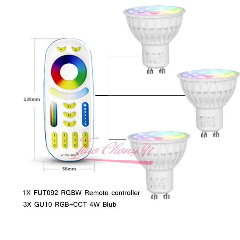 Приглушаемая Светодиодная лампа Mi светильник 4 Вт GU10 RGB CCT(2700 6500K) светодиодные
