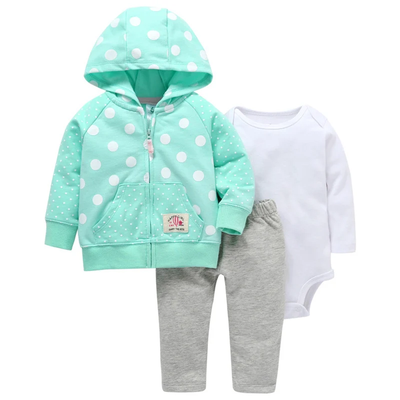 Бренд года, одежда для малышей Bebes, полосатая куртка+ боди+ штаны, осенне-зимние модные хлопковые комплекты одежды для новорожденных, новинка - Цвет: Слоновая кость