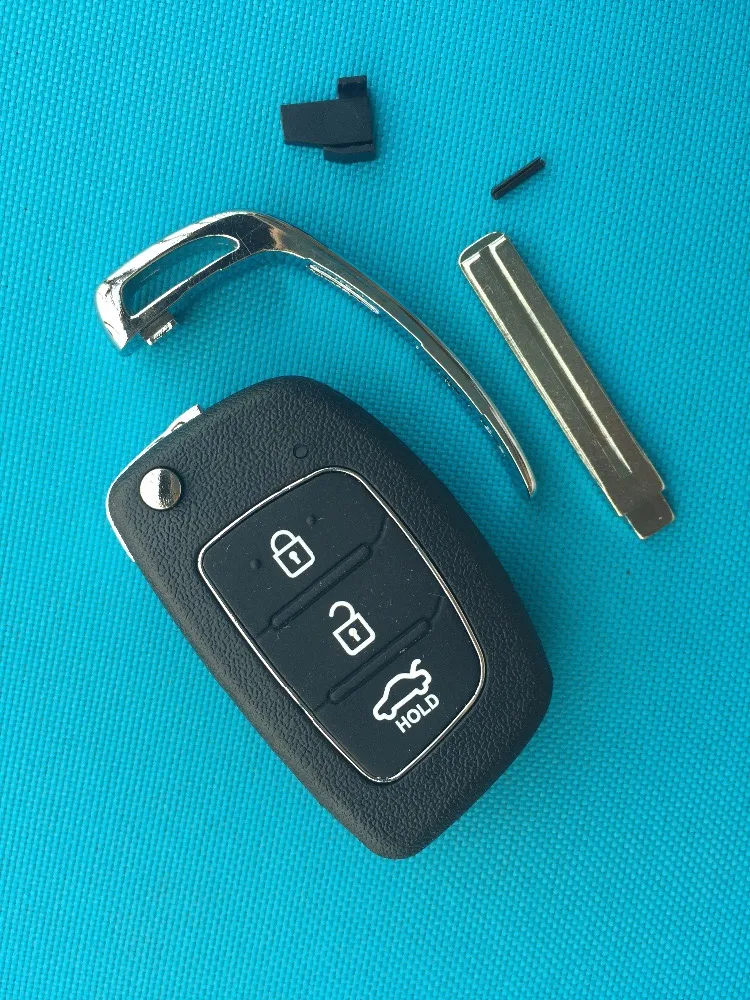 Чехол-брелок для дистанционного ключа Hyundai IX35 I20 3 кнопки