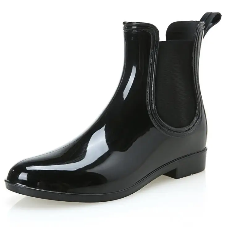 Новая Мода женские Короткие Лодыжки Wellie Веллингтон Резиновые Снег  Дождь Сапоги