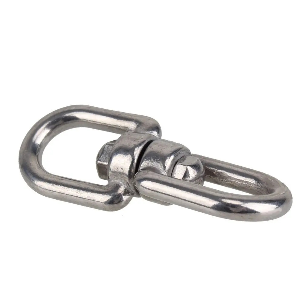 Прочная морская швартовочный Вертлюг M6 из нержавеющей стали 304 цепочка для собак