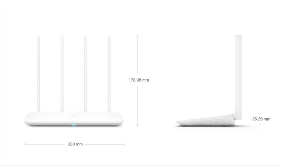 Xiao mi маршрутизатор 4 mi Wifi повторитель 2,4G 5 ГГц 1167 Мбит/с оптоволоконный полный гигабитный умный маршрутизатор 128 МБ приложение управление подключением