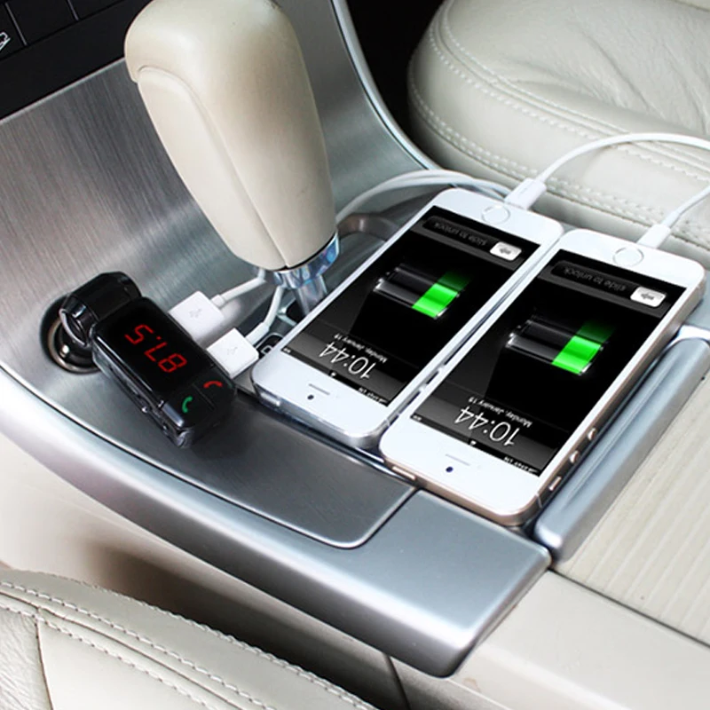 Sikeo Bluetooth Car Kit Mp3 плеер FM передатчик модулятор BC06 с ЖК-дисплей Дисплей Портативный