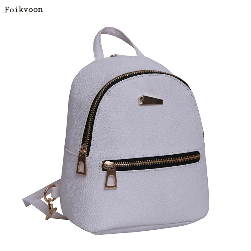 Foikvoon Candy Bags Alligator Mini Backpack For Women Leather Mochilas School Bag | Багаж и сумки