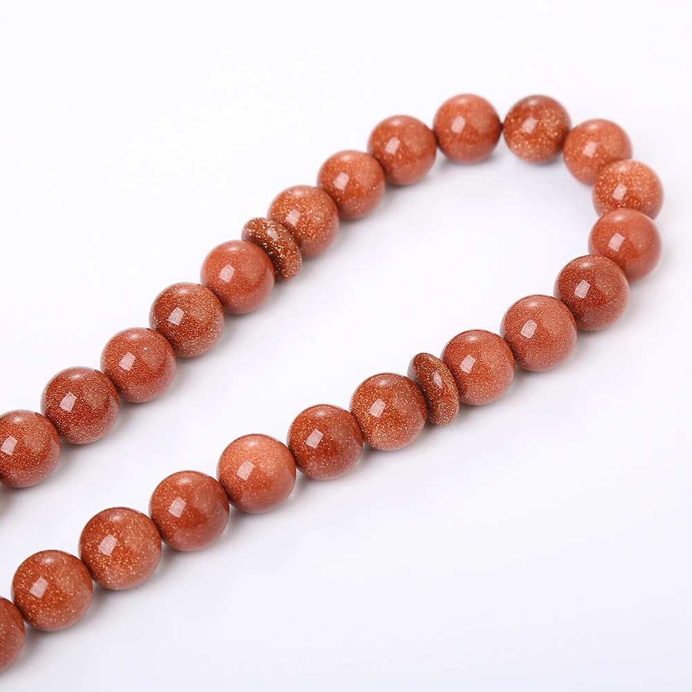 Yumten Goldstone Muslim Rosary Gemstone Prayer Islam Tespih 33 Tibetaanse Natural Stone Beads Jewelry Tassel Accessories | Украшения и