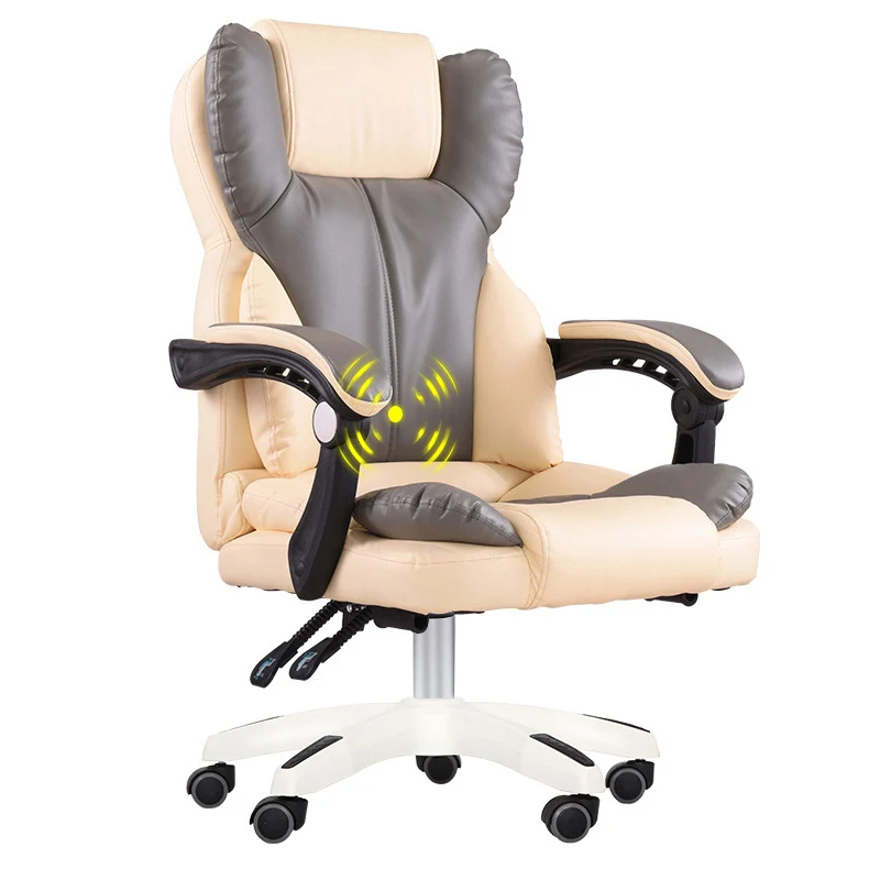white no footrest Высокое качество офисное кресло Boss эргономичное компьютерное игровое кресло интернет сиденье для кафе домашнее кресло - Цвет: white no footrest