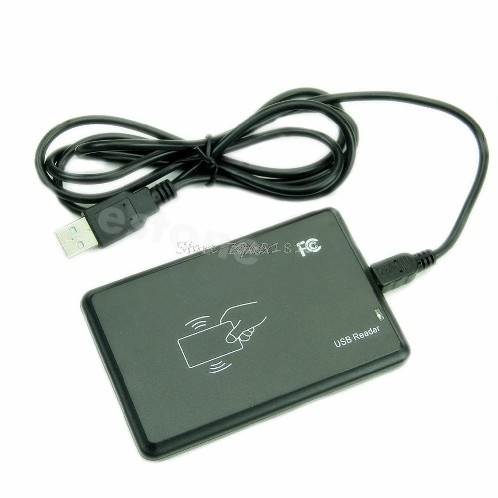 Для USB RFID Бесконтактный датчик приближения считыватель смарт карт 125 кГц EM4100 Window7