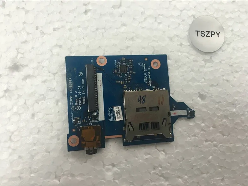 

Original for LENOVO Yogo S5 SD CARD READER BOARD AUDIO BOARD ZIUS1 LS-B592P