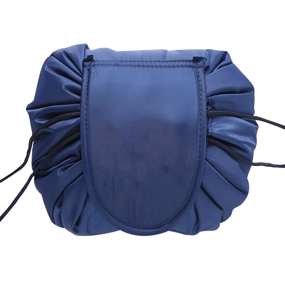 dark blue Косметичка, переносная косметичка на шнурке, дорожная косметичка, органайзер для хранения ювелирных изделий, косметичка, косметичка для макияжа, косметичка - Цвет: dark blue