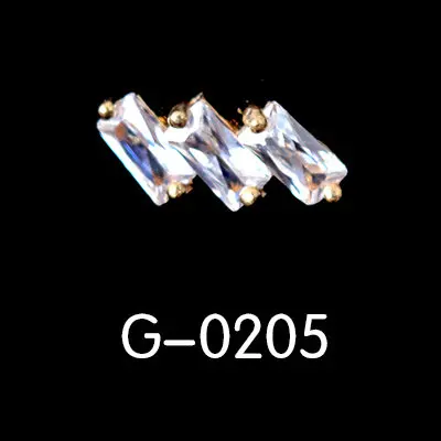 GS0205 5 шт циркониевые драгоценные камни для дизайна ногтей ювелирные изделия из сплава украшения для ногтей блестящие циркониевые Стразы для маникюра циркониевые алмазные подвески для ногтей - Цвет: GS0205