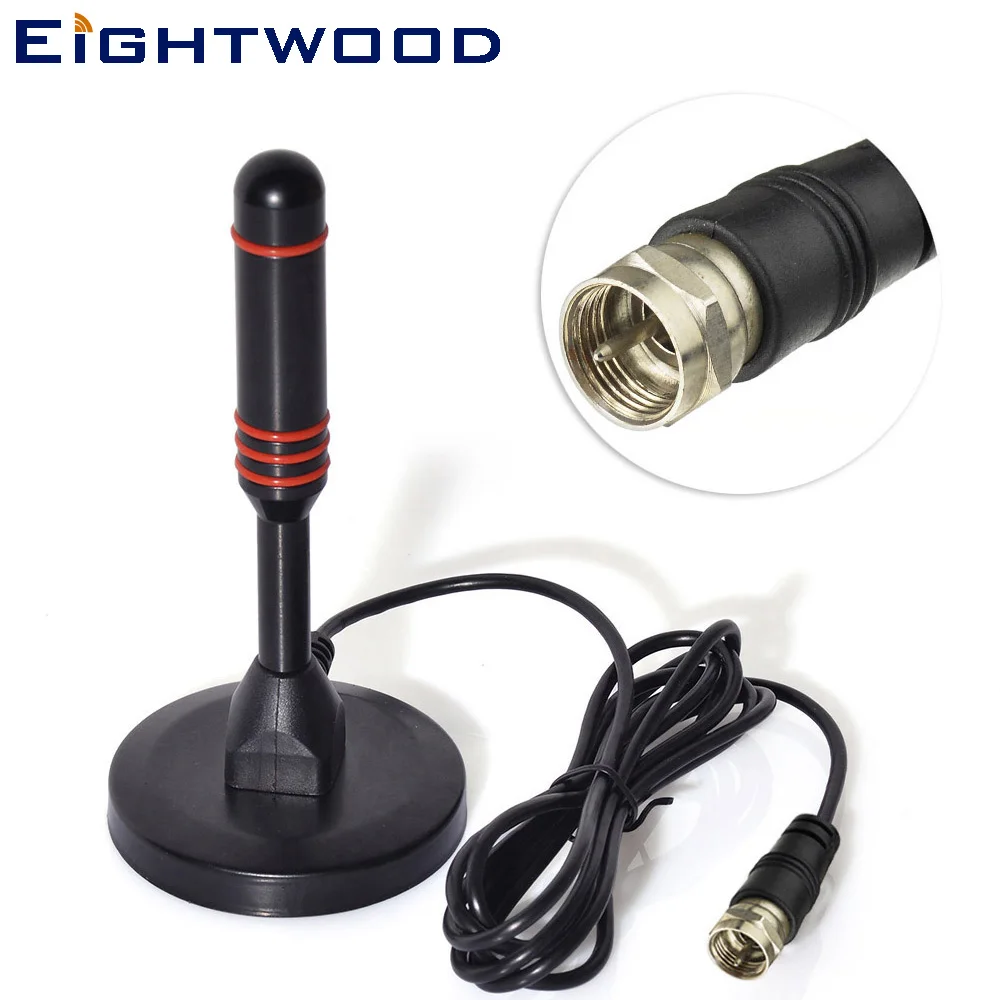 

Eightwood High Gain Freeview DAB HD TV Magnetic Mount Antenna Portable Indoor Outdoor Digital Aerial for USB Tuner DVB-T T2 T3