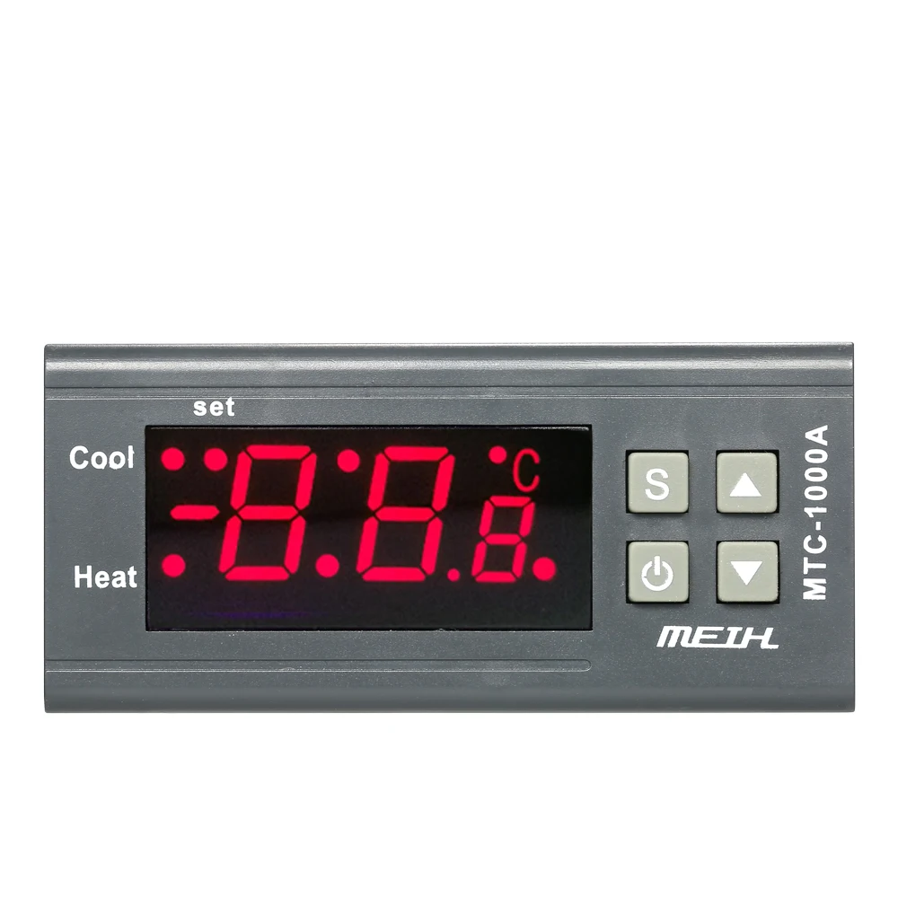 Цифровой термометр светодиодный термостат с 2 реле 220 В переменного тока|led