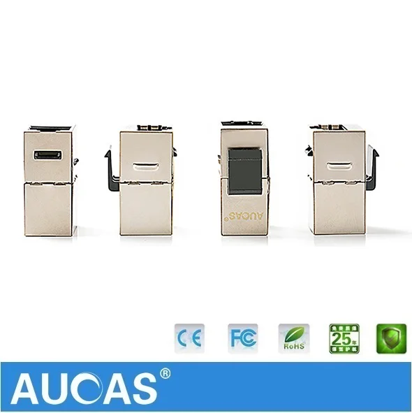 4 шт. AUCAS FTP экранированный Cat6 RJ45 Сплиттер соединитель модуль keystone jack Сетевой