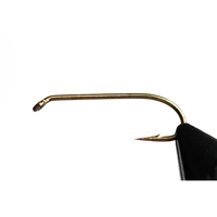tigofly 50 pcslot bronze color fly tying hook long shank wet nymph flies fly fishing barbed hooks size 4 6 8 10 12 14 16