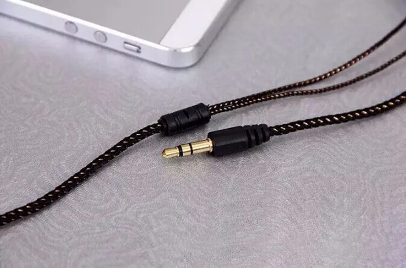 MP3/mp4 тросы наушники плетеный стерео наушники металлические наушники для iphone для samsung для xiaomi huawei всех мобильных телефонов ПК