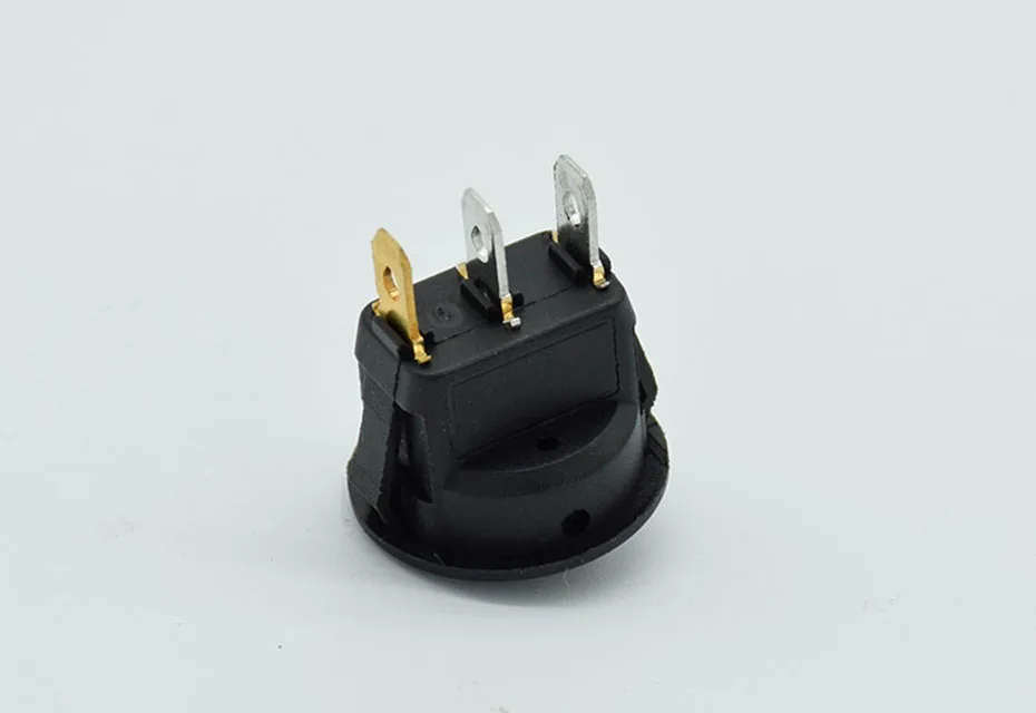 4 шт./лот, 3 контакта со светодиодными лампами, переключатель 12 В, 16A, DC 23*23*25 мм, кошачий глаз, переключатель, авто, лодка, круглый Кулисный переключатель, ВКЛ-ВЫКЛ