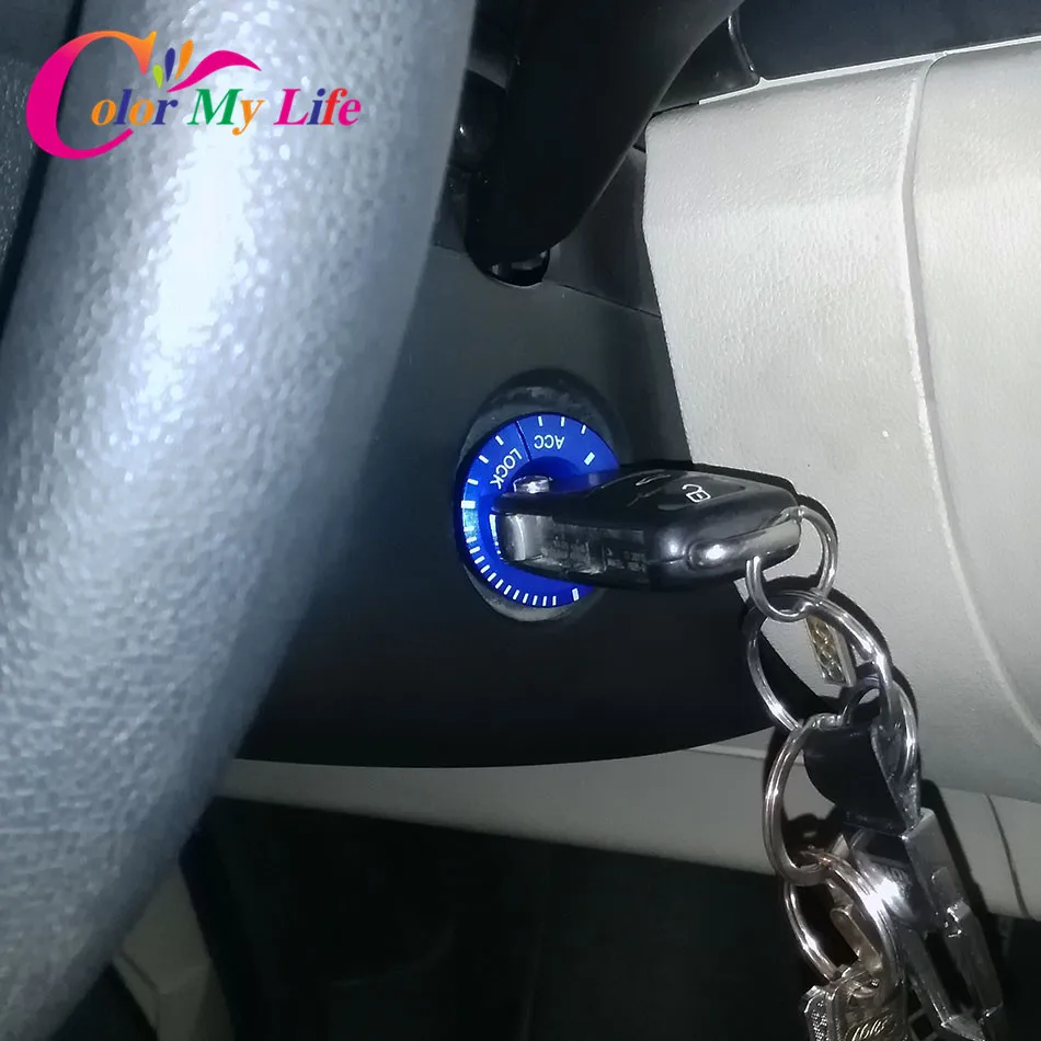 Алюминиевый сплав автомобильный ключ зажигания кольцо отделка чехол для Vw Passat Bora