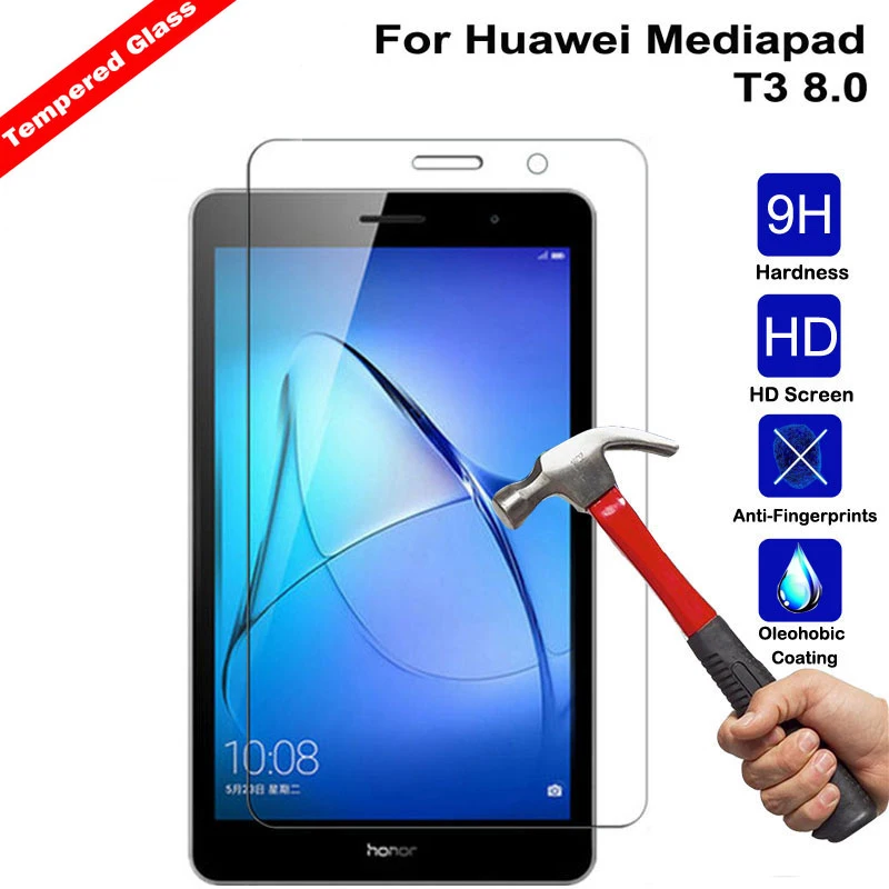 Чехол для экрана из закаленного стекла Huawei Mediapad T3 8 0 Защитная пленка планшета