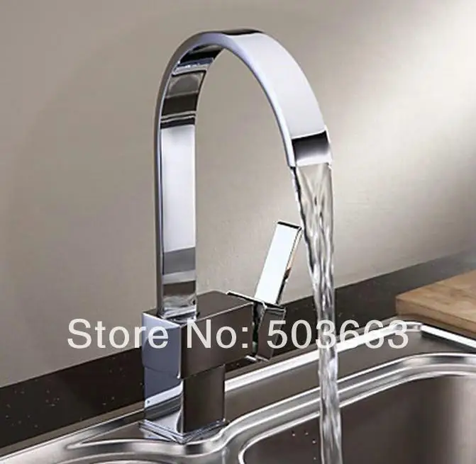 Great Price Fashion Kitchen Sink Swivel Tap Chrome Brass Water Basin Spout Vessel MF-966 Mixer Faucet torne | Обустройство дома