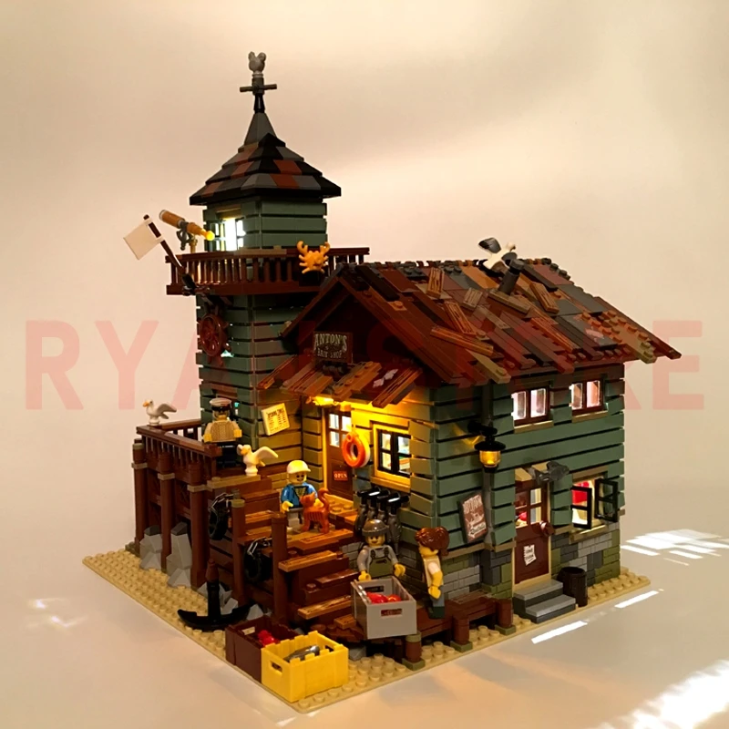 DIY светодиодный светильник LP 16050 MOC наборы старый отделочный набор магазина
