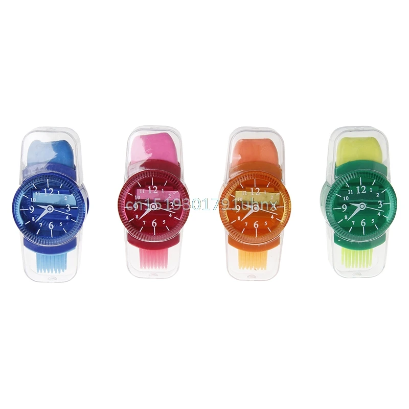 1 шт. креативные Точильщик мультфильм часы нарезанные точилка для карандашей с