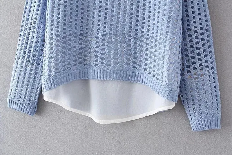 Женский свитер с воротником-стойкой весенне-осенний пуловер длинным рукавом 4XL