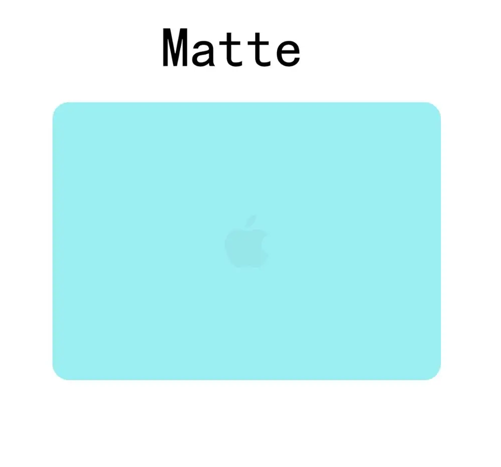 Matte Solid Blue Матовый \ Кристальный чехол для Apple Macbook Air Pro retina 11 12 13 15 дюймов сумка для ноутбука, для нового Mac book Air Pro 13,3 чехол A1932 - Цвет: Matte Solid Blue