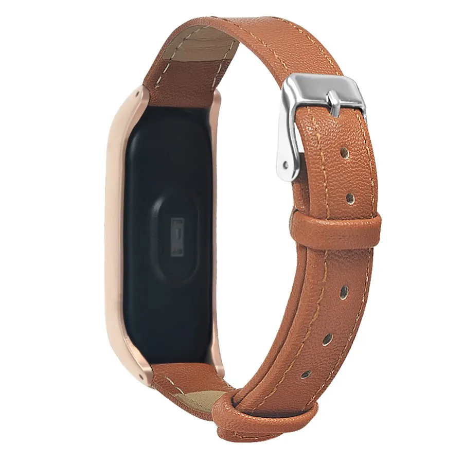 Кожаный ремешок для Mi Band 3 браслет без винтов Xiaomi | Электроника