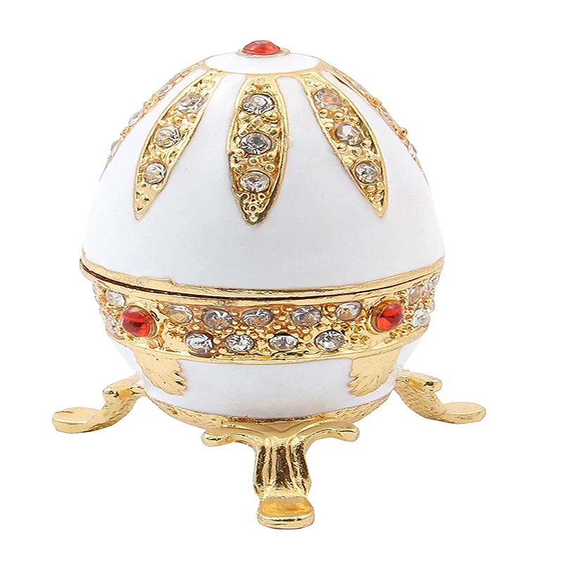 Флетчер бренд Красивый белый Россия Faberage яйца Стразы Украшения для ювелирных