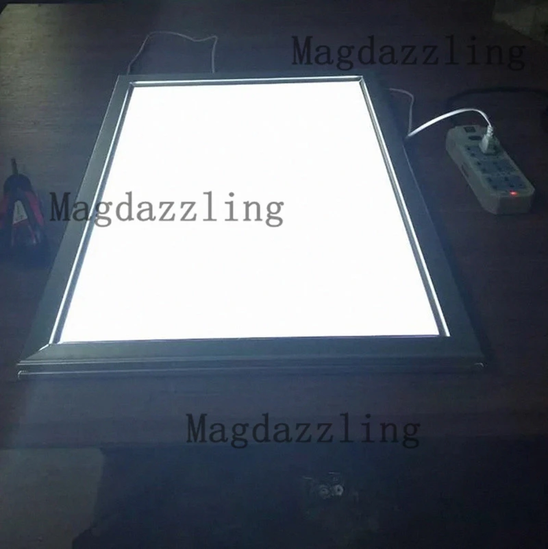 A1 размер черная светодиодная светящаяся рамка для фотографий задняя подсветка