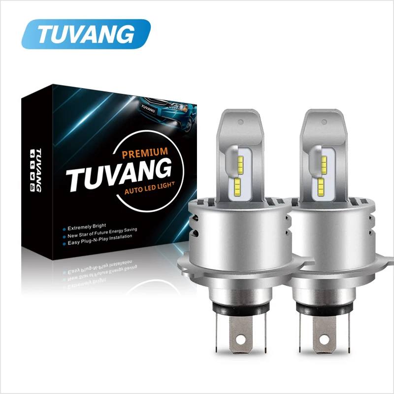 2 шт. автомобильные лампы TUVANG H1 H4 H7 H8 H11 9005 HB3 9006 HB4 9012 hir2 60 Вт 6000 лм|Передние LED-фары